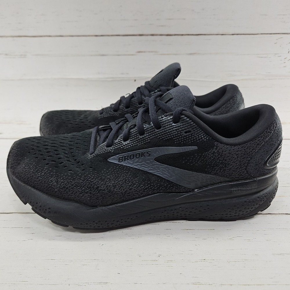 Brooks Ghost 16 Womens Size 12B Black Running Shoes‎ Sneakers 1204071B020